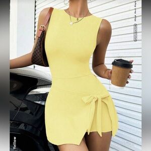 Yellow Sleeveless Dress